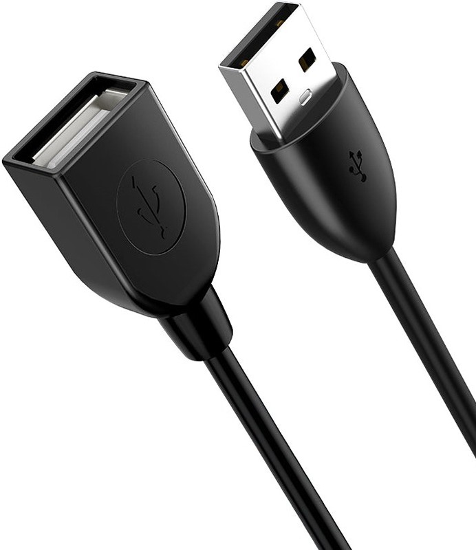 Кабель USB type A - USB type A Cabletime USB 2.0 AM - AF, 0.51m (CA14E) - Фото 1