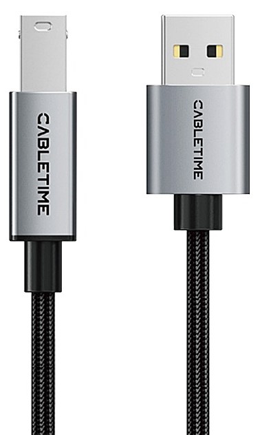 Кабель USB Type-A - USB Type-A Cabletime USB 2.0 AM - B Print 2m (CA15L) - Фото 1