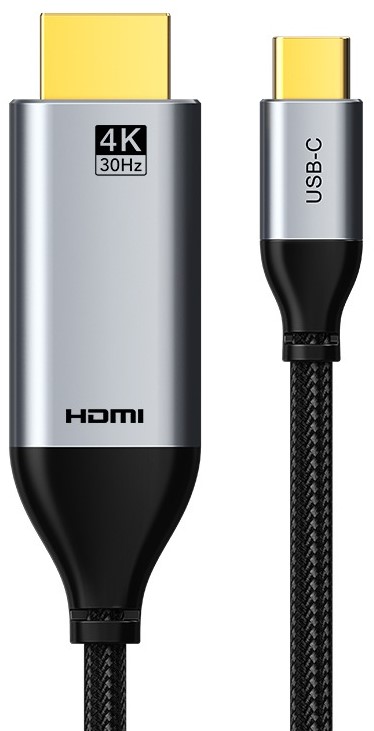 Купити Кабель HDMI Cabletime USB Type-C (M) - HDMI (M), 1.4V, 4K/30Hz, 3m (CC12N) - Фото 1 Кабель HDMI Cabletime USB Type-C (M) - HDMI (M), 1.4V, 4K/30Hz, 3m (CC12N) - Фото 1