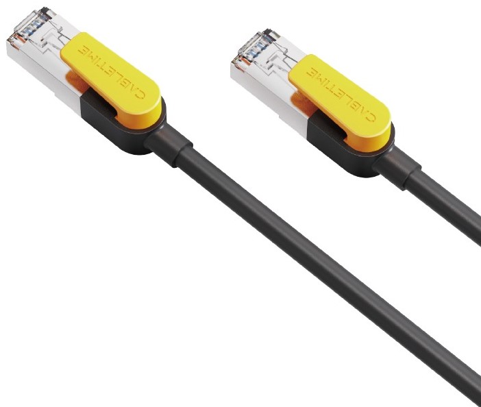 Кабель патч-корд Cabletime Cat7 FTP 2m Black (CN70L) - Фото 1