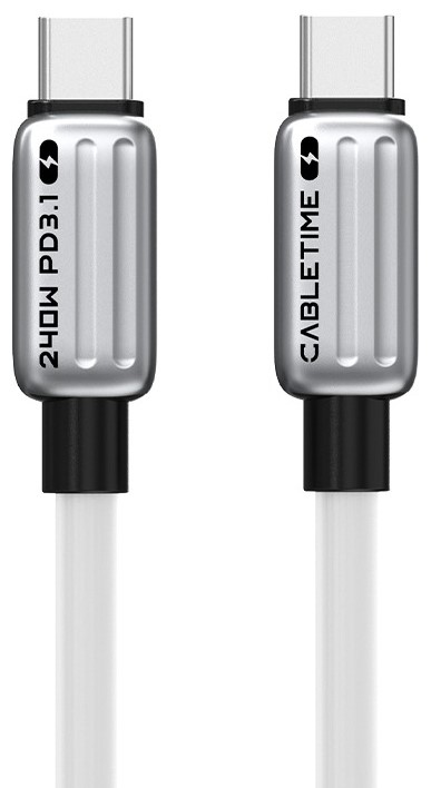 Купити Кабель синхронізації даних Cabletime Type-C (M) - Type-C (M) PD240W, 2m (CU07L) - Фото 1 Кабель синхронізації даних Cabletime Type-C (M) - Type-C (M) PD240W, 2m (CU07L) - Фото 1