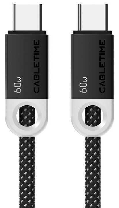 Купити Кабель синхронізації даних Cabletime Type-C (M) - Type-C (M) PD60W, 1m (CUP4H) - Фото 1 Кабель синхронізації даних Cabletime Type-C (M) - Type-C (M) PD60W, 1m (CUP4H) - Фото 1