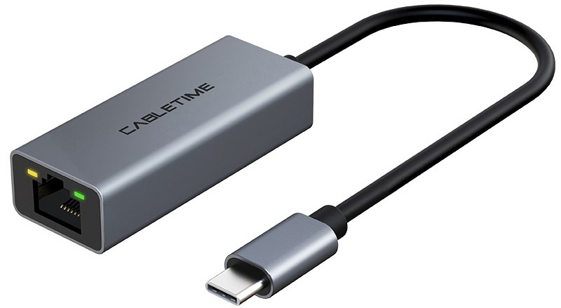 Переходник USB- RJ-45 Cabletime USB Type-C - RJ45 0.15 м (CB53G) - Фото 1