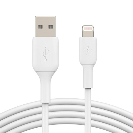 Кабель синхронизации данных Belkin USB-A - Lightning 1m White (CAA001BT1MWH) - Фото 1