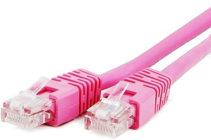Кабель патч-корд Cablexpert CAT5e UTP 3 м Pink (PP12-3M/RO) - Фото 1
