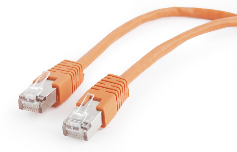 Кабель патч-корд Cablexpert FTP (PP22-0.5M/O) 50u 0,5 м Orange - Фото 1