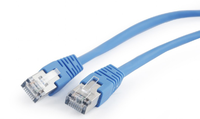 Кабель патч-корд Cablexpert FTP (PP22-0.5M / B) 50u 0.5 м Blue - Фото 1