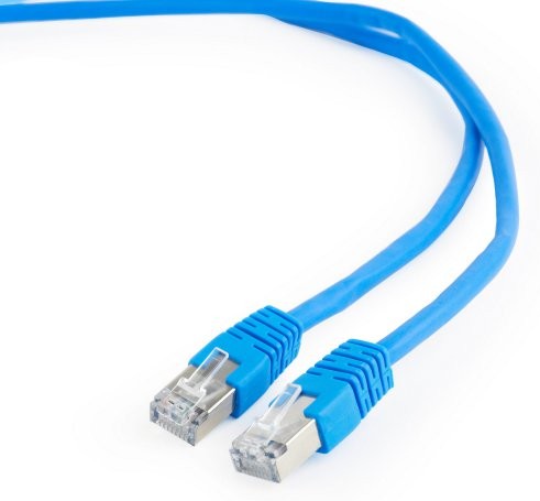 Кабель патч-корд Cablexpert FTP (PP6-1M/B) 50u 1 м Blue - Фото 1