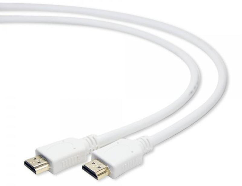 Кабель HDMI Cablexpert HDMI(M) - HDMI(M) v2.0 3m White (CC-HDMI4-W-10) - Фото 1