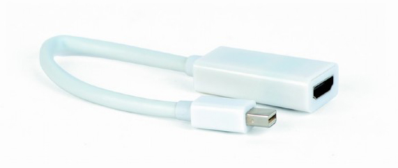 Переходник Mini Display Port-HDMI Cablexpert Mini DisplayPort - HDMI 0.15m White (A-mDPM-HDMIF-02-W) - Фото 1