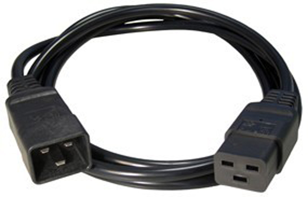 Кабель питания Cablexpert PC-189-C19 (C19-С20) Black 1.5m - Фото 1