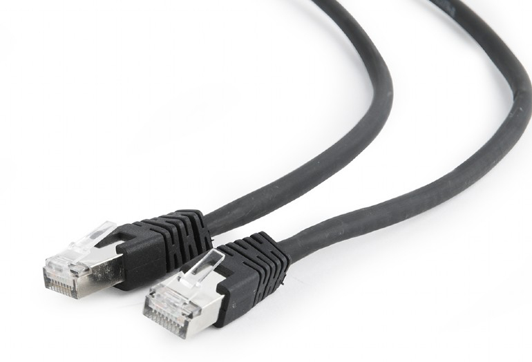 Кабель патч-корд Cablexpert S/FTP (PP6A-LSZHCU-BK-0.5M) 50u 0,5 м Black - Фото 1