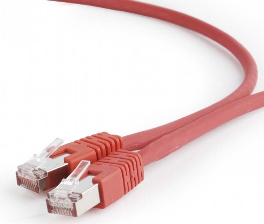 Кабель патч-корд Cablexpert S/FTP (PP6A-LSZHCU-R-3M) 50u 3m Red - Фото 1