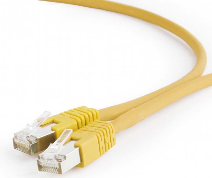 Кабель патч-корд Cablexpert S/FTP (PP6A-LSZHCU-Y-5M) 50u 5m Yellow - Фото 1