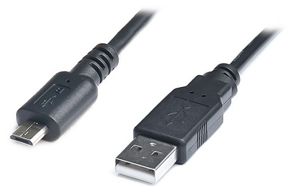 Кабель Cablexpert USB2.0 (М) - microUSB (M) Black 1.8m (CCB-USB2-AMmDM-6) - Фото 1