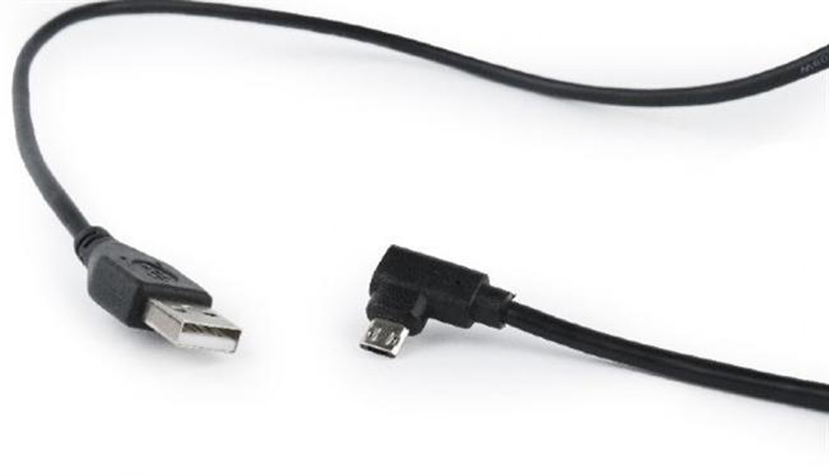 Кабель Cablexpert USB2.0 (М) - microUSB (M) Black 1.8m (CCB-USB2-AMmDM90-6) - Фото 1