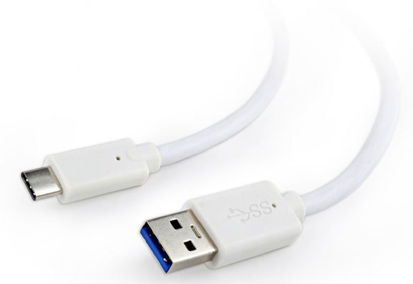 Кабель синхронизации данных Cablexpert USB3.0 - USB Type-C 0.5m White (CCP-USB3-AMCM-W-0.5M) - Фото 1