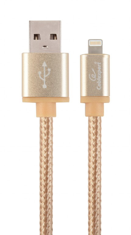 Кабель синхронизации данных Cablexpert USB 2.0 - Lightning Gold 1.8m (CCB-mUSB2B-AMLM-6-G) - Фото 1