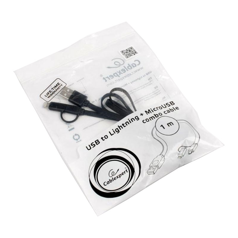 Кабель синхронизации данных Cablexpert USB 2.0 - Lightning +microUSB 1m (CC-USB2-AMLM2-1M) - Фото 1