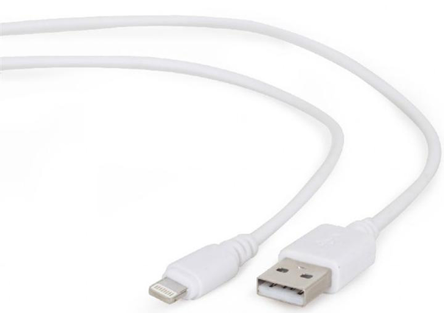 Кабель синхронизации данных Cablexpert USB 2.0 - Lightning White 2m (CC-USB2-AMLM-2M-W) - Фото 1