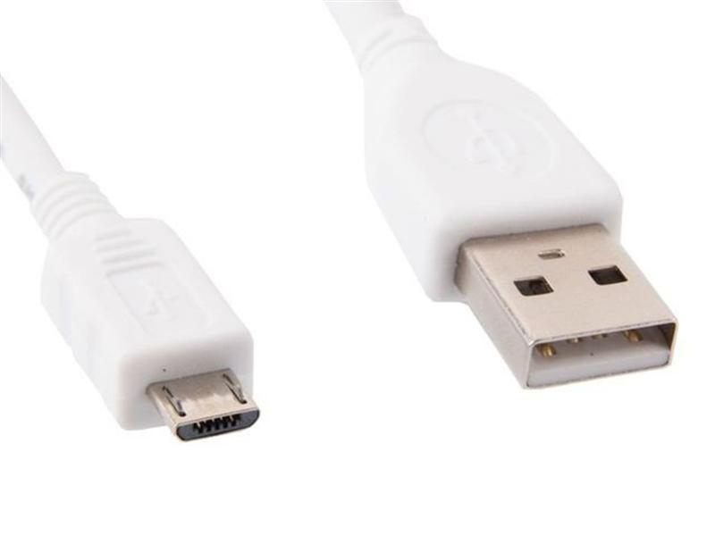Кабель Cablexpert USB 2.0 - MicroUSB Premium White 1m (CCP-mUSB2-AMBM-W-1M) - Фото 1