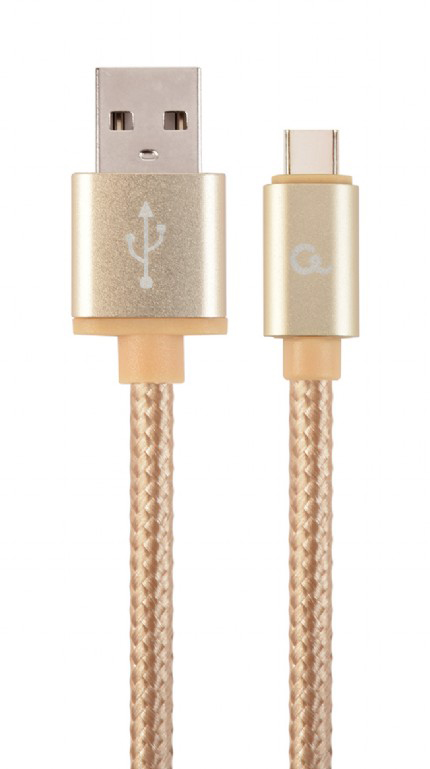 Кабель синхронизации данных Cablexpert USB 2.0 - USB Type-C Gold 1.8m (CCB-mUSB2B-AMCM-6-G) - Фото 1