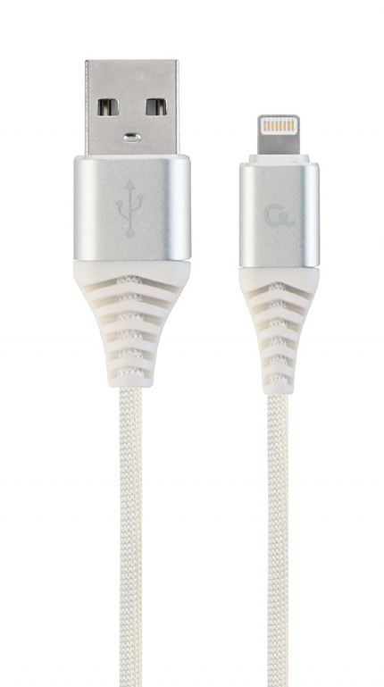 Кабель синхронизации данных Cablexpert USB 2.0 A - Lightning Premium 1m Violet (CC-USB2B-AMLM-1M-BW2) - Фото 1