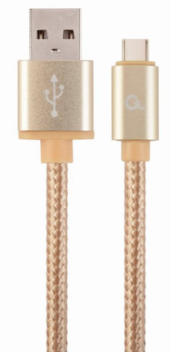 Кабель Cablexpert USB 2.0 A - Micro USB B 1.8m Gold (CCB-mUSB2B-AMBM-6-G) - Фото 1