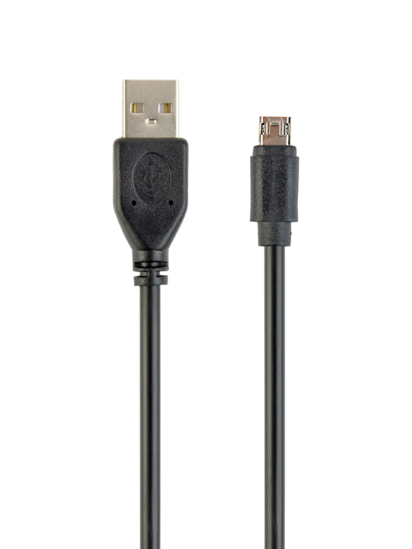 Кабель Cablexpert USB 2.0 A - MicroUSB 1.8m Black (CC-USB2-AMmDM-6) - Фото 1
