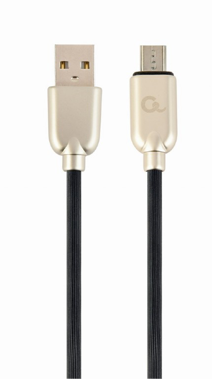 Кабель Cablexpert USB 2.0 A - microUSB Premium 1m Black (CC-USB2R-AMmBM-1M) - Фото 1