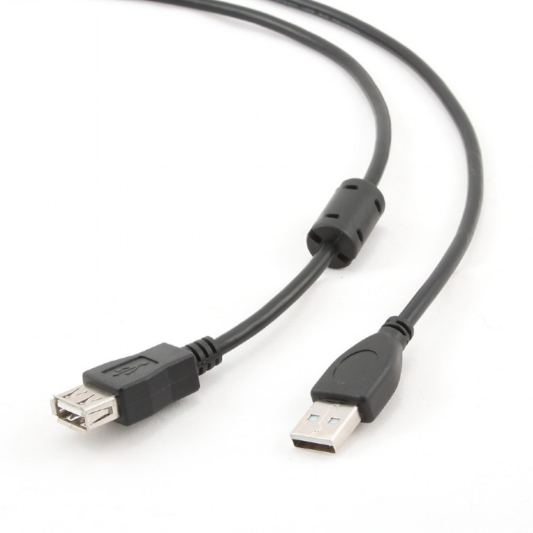 Кабель USB type A - USB type A Cablexpert USB 2.0 A - USB A 4.5m (CCF-USB2-AMAF-15) - Фото 1