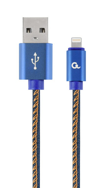 Кабель синхронизации данных Cablexpert USB 2.0 A - USB Type-C 2m Blue (CC-USB2J-AMCM-2M-BL) - Фото 1