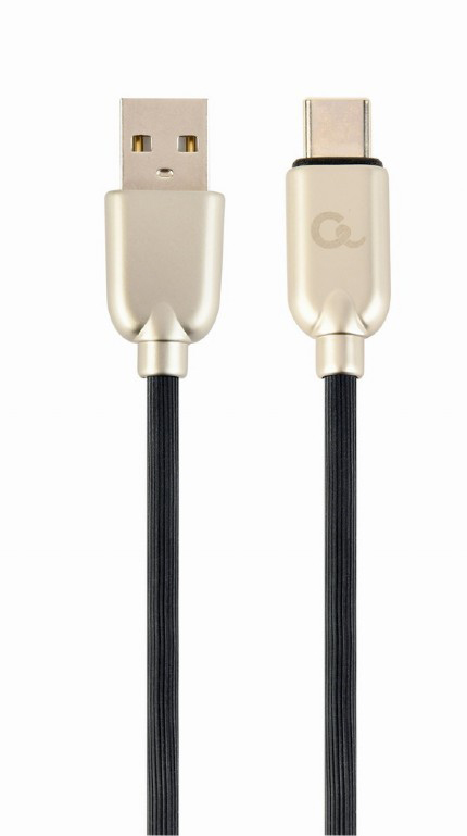 Кабель синхронизации данных Cablexpert USB 2.0 A - USB Type-C Premium 2m Black (CC-USB2R-AMCM-2M) - Фото 1