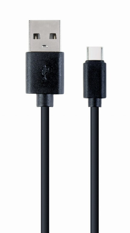 Кабель синхронизации данных Cablexpert USB 2.0 BM - USB Type-C 1m Black (CC-USB2-AMCM-1M) - Фото 1
