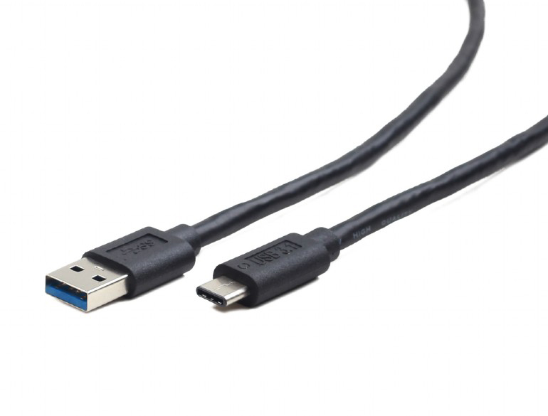 Кабель синхронизации данных Cablexpert USB 3.0 Type-A - USB Type-C 1.8m Black (CCP-USB3-AMCM-6) - Фото 1
