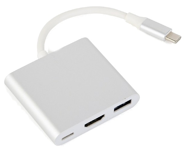 Переходник Cablexpert USB Type-C - HDMI (A-CM-HDMIF-02-SV) - Фото 1