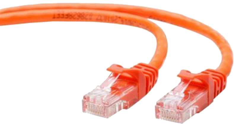 Кабель патч-корд Cablexpert UTP (PP12-0.25M/O) 50u 0.25m Orange - Фото 1