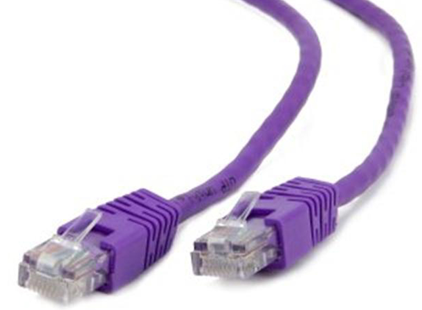 Кабель патч-корд Cablexpert UTP (PP12-0.5M/V) 50u 0.5m Violet - Фото 1