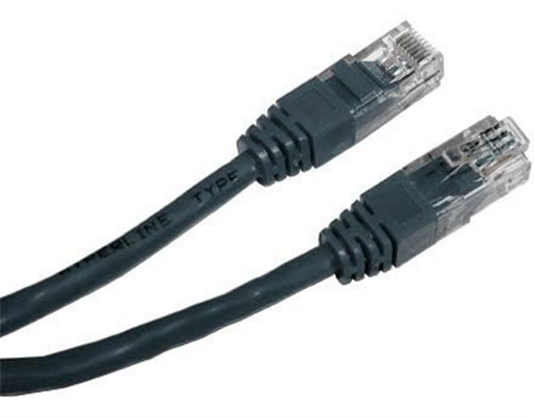 Кабель патч-корд Cablexpert UTP (PP12-0.5M/BK) 50u 0.5m Black - Фото 1