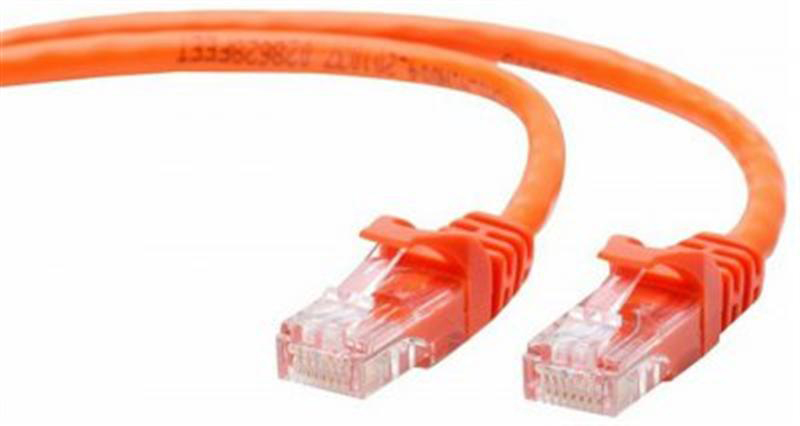 Кабель патч-корд Cablexpert UTP (PP12-0.5M/O) 50u 0.5m Orange - Фото 1