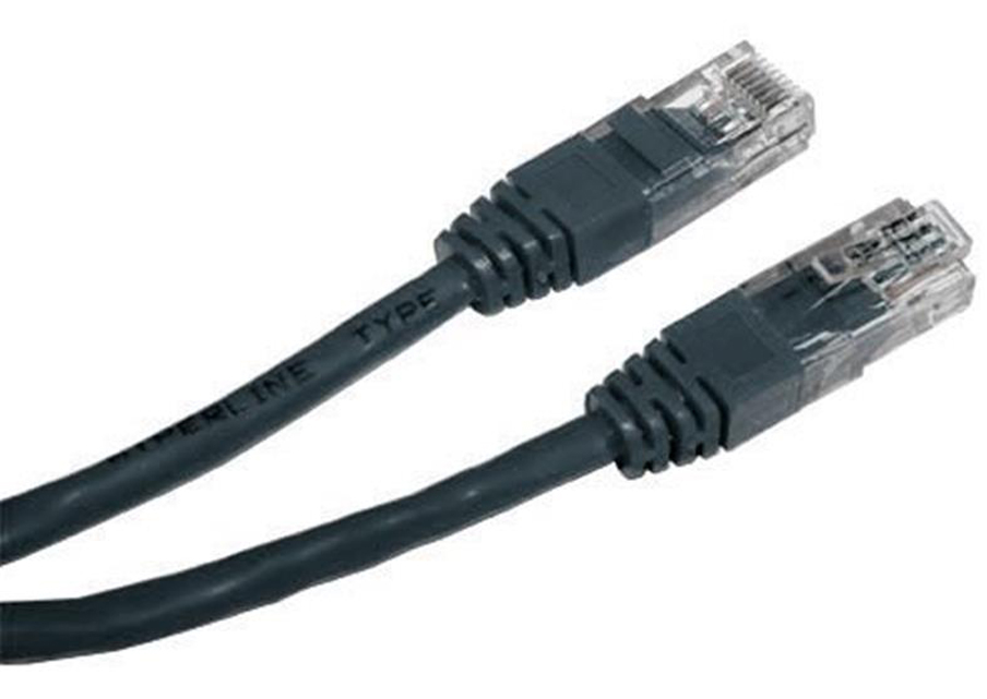 Кабель патч-корд Cablexpert UTP (PP12-1.5M/BK) 50u 1.5m Black - Фото 1