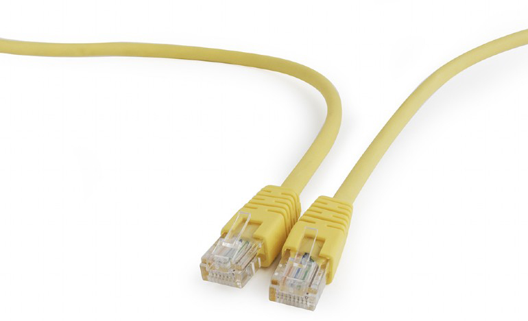 Кабель патч-корд Cablexpert UTP (PP12-2M/Y) 50u 2m Yellow - Фото 1