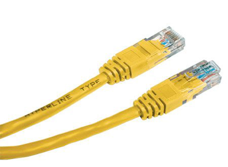Кабель патч-корд Cablexpert UTP (PP12-3M/Y) 50u 3m Yellow - Фото 1