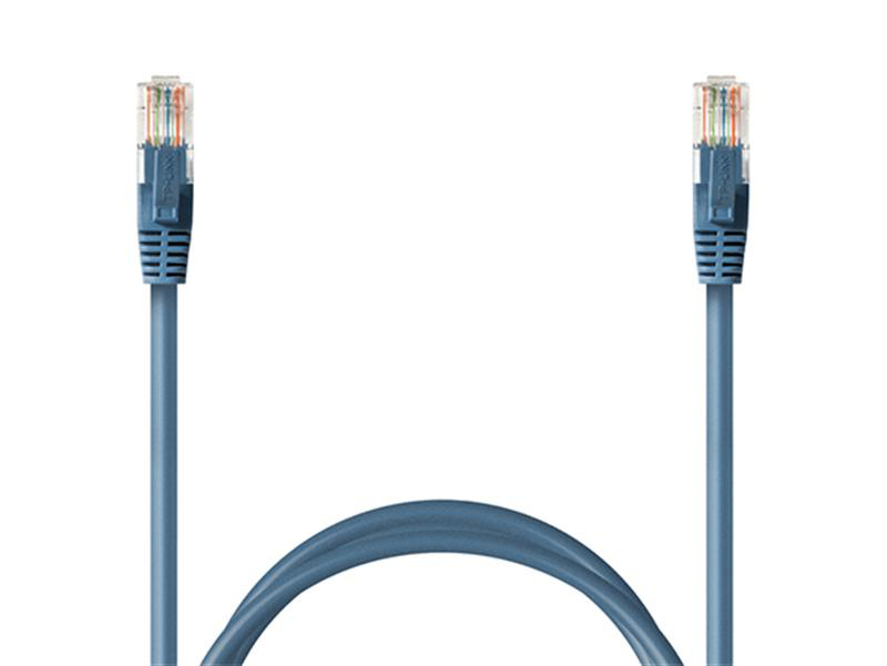 Кабель патч-корд Cablexpert UTP (PP12-5M/B) 50u 5m Blue - Фото 1