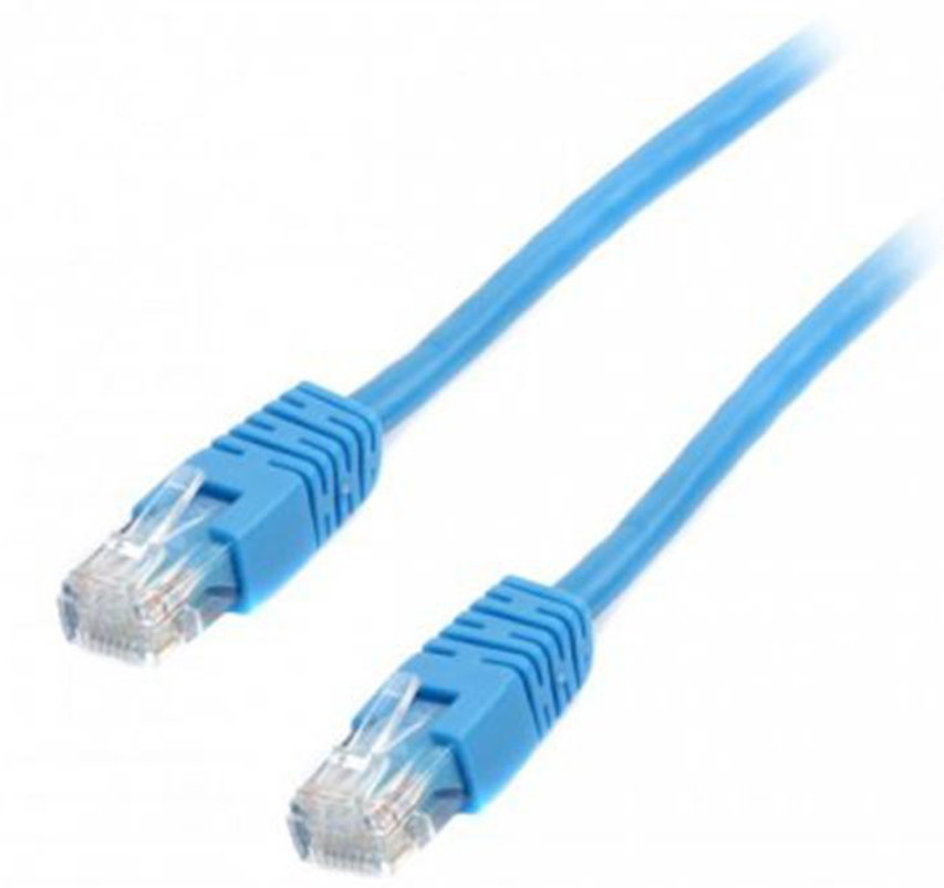 Кабель патч-корд Cablexpert UTP (PP6U-0.5M/B) 50u 0.5m Blue - Фото 1