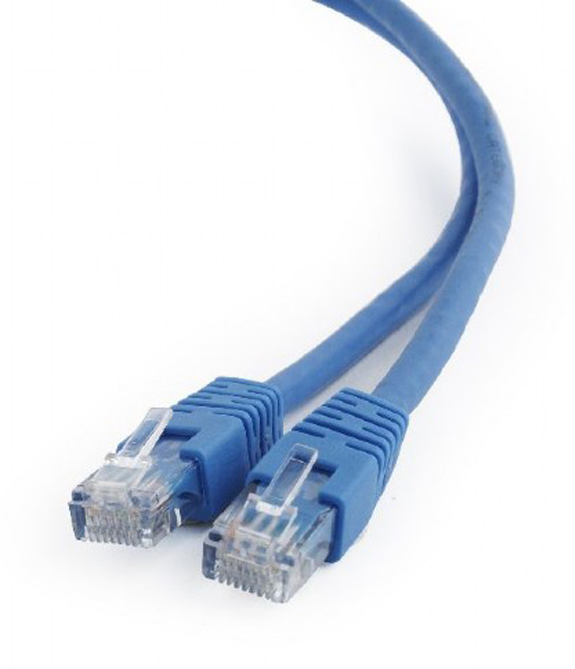 Кабель патч-корд Cablexpert UTP (PP6U-1M/B) 50u 1m Blue - Фото 1