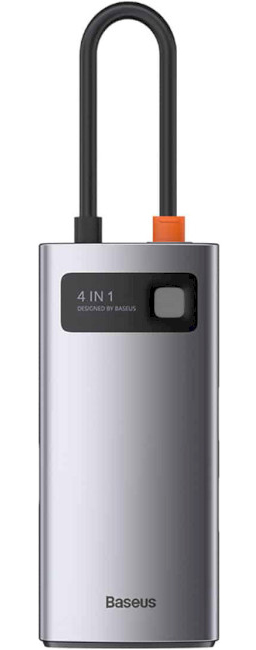 Док-станція Baseus USB3.1 USB Type C PD 100W/HDMI 4K 30 Hz/USB 3.2 Gen1/1хUSB 2.0 4in1 (CAHUB-CY0G) - Фото 1