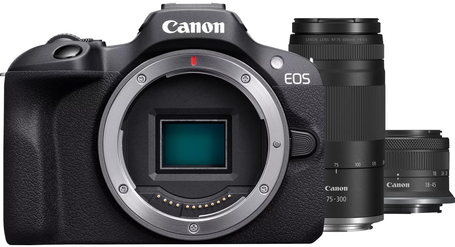 Фотокамера бездзеркальна Canon EOS R100 + 18-45 IS STM + 75-300 IS STM (6052C121)