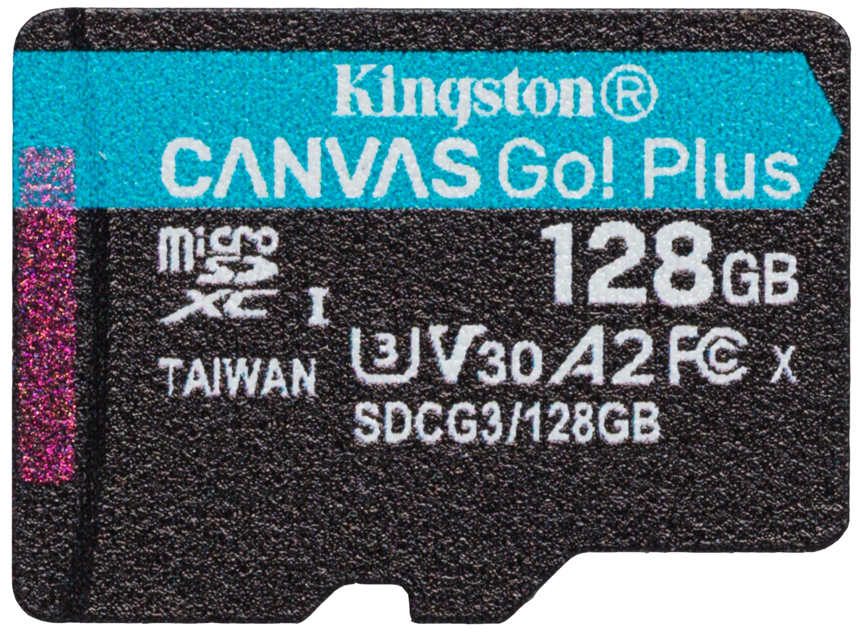 Карта памяти Kingston microSDXC 128GB C10 UHS-I U3 A2 Canvas Go Plus (SDCG3/128GBSP) - Фото 1