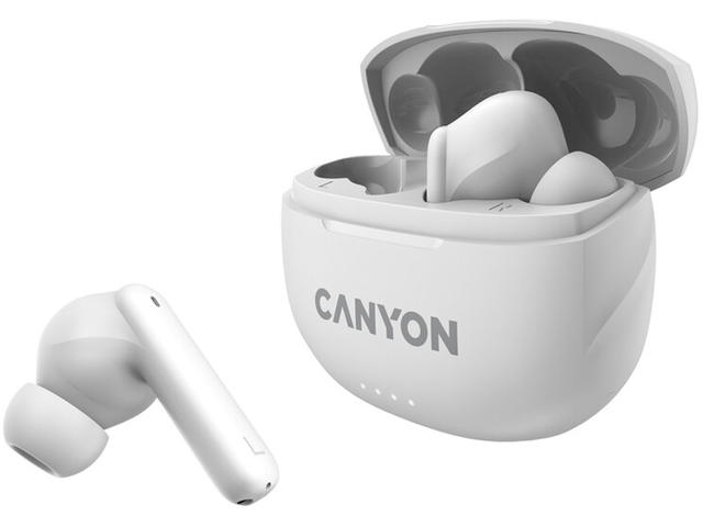 Уценка - Наушники вкладыши беспроводные TWS Canyon TWS-8 (CNS-TWS8W) White - Фото 1